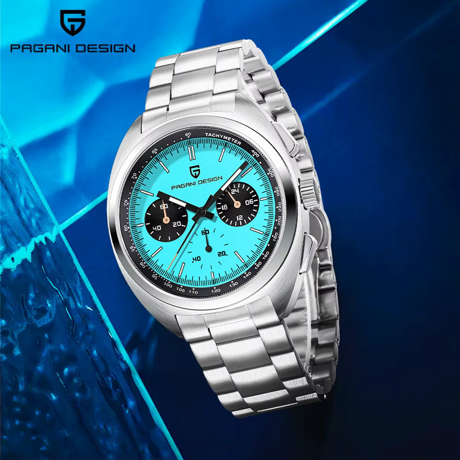 Pagani Design Chronograph, Quarz, Edelstahl, Saphirglas, Herren - Bild 2