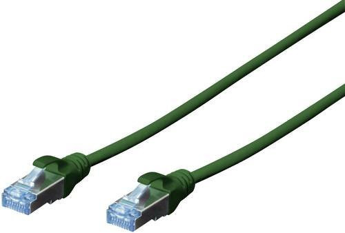Digitus RJ45 Netzwerkkabel CAT 5e SF/UTP Patchkabel Ethernet/LAN Grün, Länge: 1,00 m - Bild 1