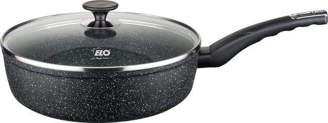 Schmorpfanne Elo Granit Evolution mit Glasdeckel, Schwarz, Durchmesser: 28 cm - Bild 1
