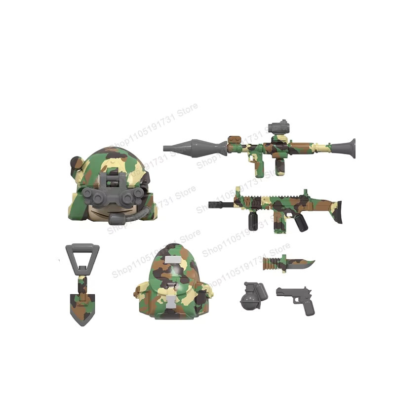 DR.TONG Militärkrieg Helm Rüstung Zubehör, Soldaten, Kunststoff, Bunt / Mehrfarbig - Bild 4
