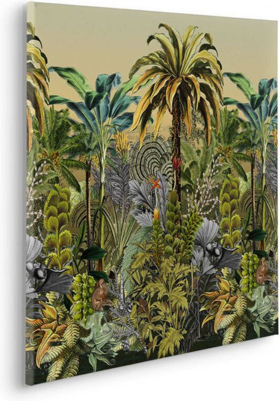 Komar Canvasbild Tropical Heat – Modernes Naturmotiv als florale Leinwand in Mehrfarbig, B/B: 60 x 60 cm - Bild 1