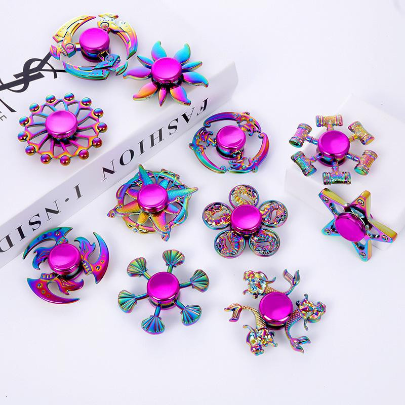 Yiran bag Bunter Regenbogenlegierungs-Fingerspitzenkreisel Finger-Spinner - Bild 1