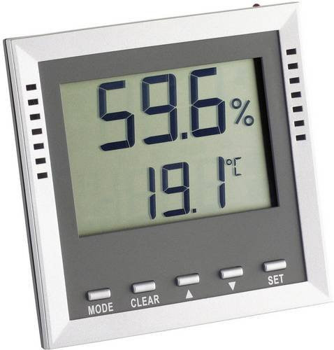 TFA Dostmann Klima Guard Thermo-Hygrometer in Silber - Bild 1