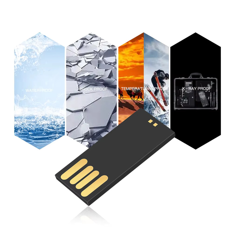 JASTER USB 2.0 Flash Drive Halbfertiger Chip Pen Drive Schwarz B/T/H: 1,5 x 1,1 x 0,14 cm - Bild 4