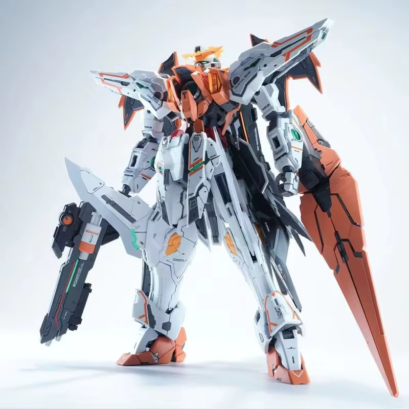 Bandai Gundam Kyrios, Transformierbarer Mecha-Modellbausatz, Actionfigur, 1/100 - Bild 2