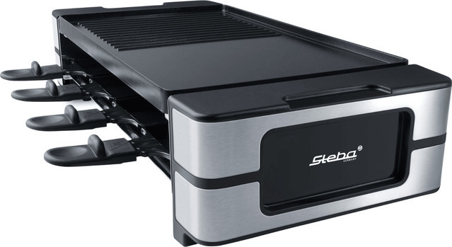 Steba RC 180 GUSS Raclettegrill in Schwarz mit Gusseisenplatte und einstellbarem Thermostat - Bild 1