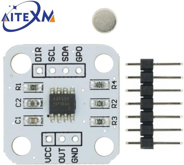 AITEXM ROBOT AS5600 Magnetischer Encoder mit 12-Bit Präzision zur Winkelmessung als Induktions-Sensormodul - Bild 1