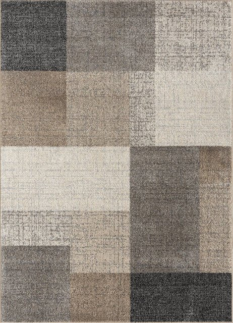 Merinos Teppich Thales in Beige, moderner abstrakter Design-Teppich aus Wolle und Polypropylen, B: 160 cm, L: 220 cm - Bild 1