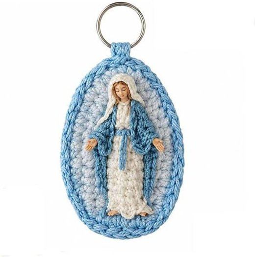 ruixiang Keychain Marian, Crochet, Blau Weiß, Herren - Bild 1