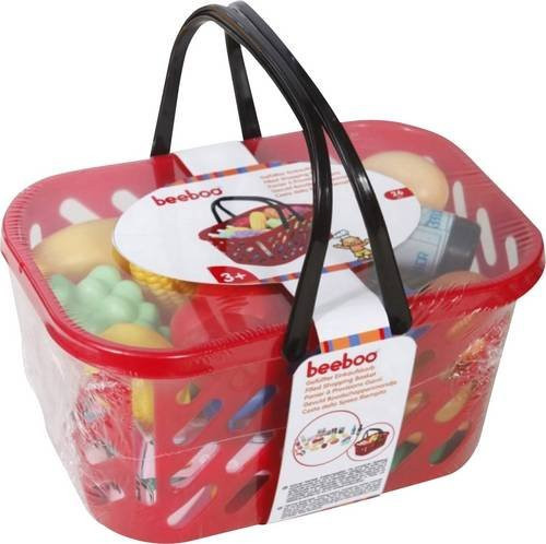 Beeboo Kitchen Einkaufskorb mit 29-teiligem Zubehör für Kaufladen und Spielküche, Mehrfarbig - Bild 2