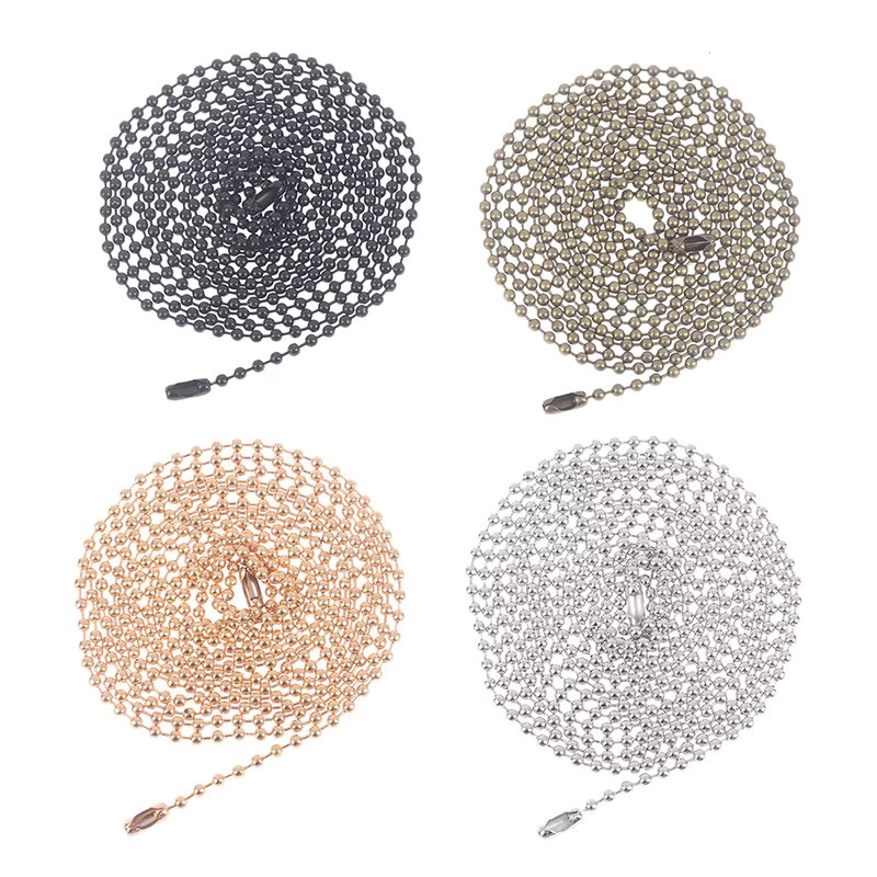 HUXUAN Zugkette aus Edelstahl und Kupfer für Deckenventilatoren und Lampen, Bronze/Mehrfarbig, Länge: 100 cm - Bild 1