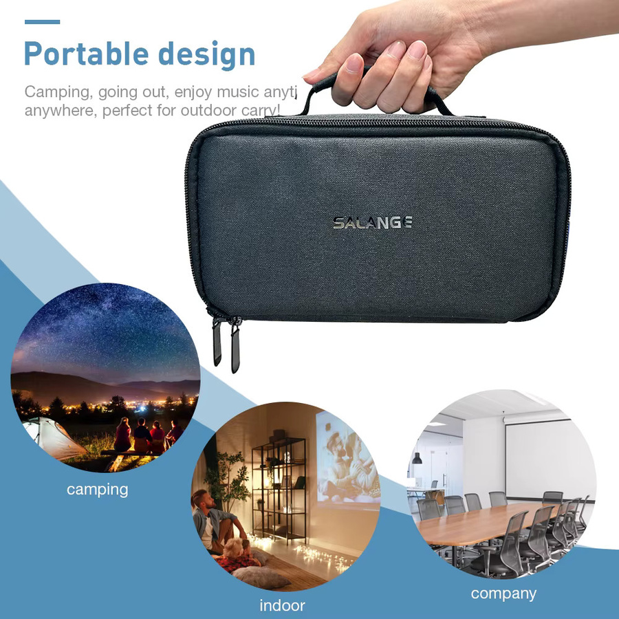Salange Projektor-Aufbewahrungstasche HY320 HY300 Reisetasche mit Reißverschluss als Schutztasche - Bild 2