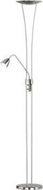 Trio LED-Deckenfluter 2-flammig in Nickel matt mit satiniertem Glas, dimmbar, warmweiß - Bild 3