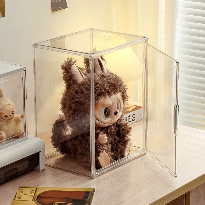 Labubu Display Box Transparent aus Kunststoff für Blind Box Modelle und Vinyl Figuren als rechteckige Vitrine - Bild 4