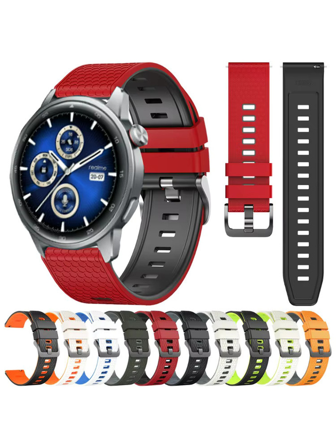 Realme Uhrenarmband Silikon, 22 mm, Weiß, Unisex - Bild 5