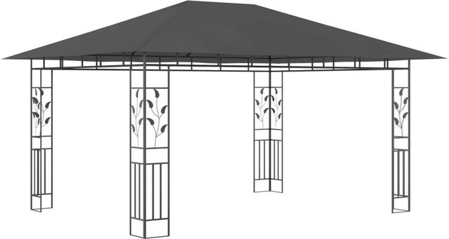 vidaXL Pavillon mit Moskitonetz in Anthrazit, B/T/H: 400 x 300 x 273 cm - Bild 1