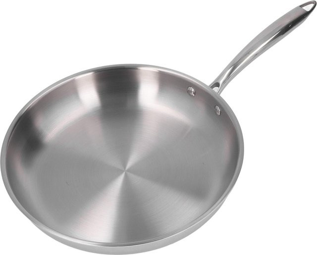 Aimo Edelstahl Bratpfanne mit Antihaftbeschichtung in Silber, Durchmesser: 24 cm - Bild 1