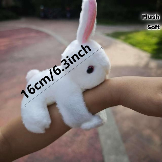 Fashnics Slap Armbänder, Kaninchen Plüschtier, Kinder, gray - Bild 1
