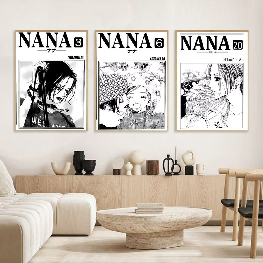 Japan Anime N-NANA Poster Wandkunst in Schwarz und Multicolour für dein Wohnzimmer oder Schlafsaal, Rechteckig, B: 20,0 cm, H: 15,0 cm, T: 6,0 cm - Bild 3