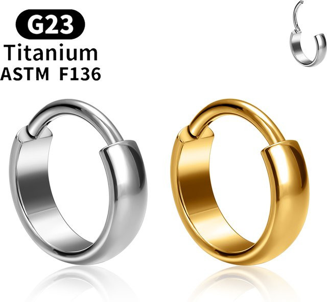 UHERA Ohrringe, Titan, Silber, Unisex - Bild 1