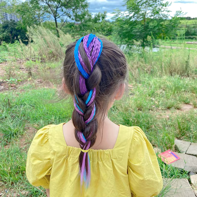 Haarband Kinder, Bunte Perücken Pferdeschwanz, Haar Ornament - Bild 1