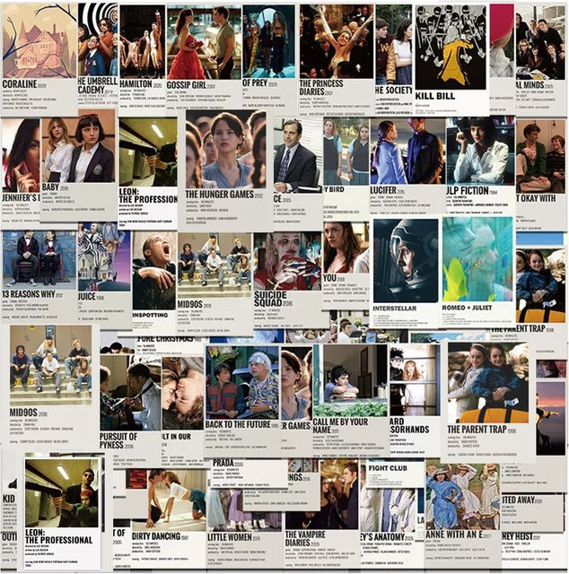 Rspctou Anime-Film-Aufkleber, Mix-Poster, Graffiti-Aufkleber, Set / Bundle - Bild 1
