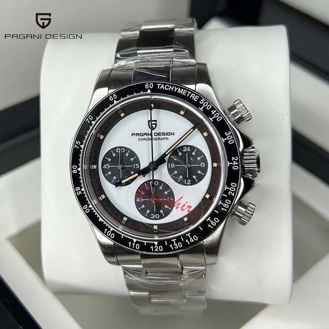 PAGANI DESIGN Chronograph, Quarz, Edelstahl, Keramiklünette, Saphirglas, Herren - Bild 1