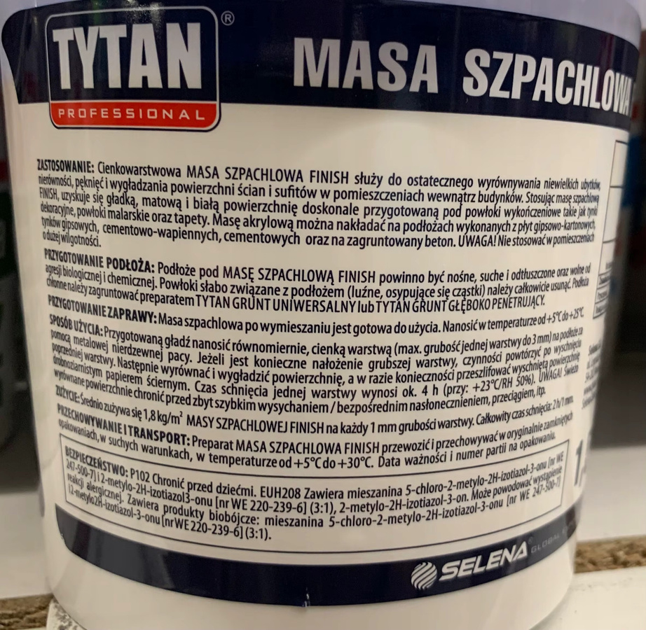 TYTAN Acryl-Pittgewicht Finish Weiß 5 kg - Bild 2