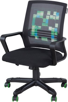 PHOENIX Gamingstuhl MINECRAFT in Schwarz mit Armlehnen und Rollen, B: 63 cm, H: 92 cm - Bild 3