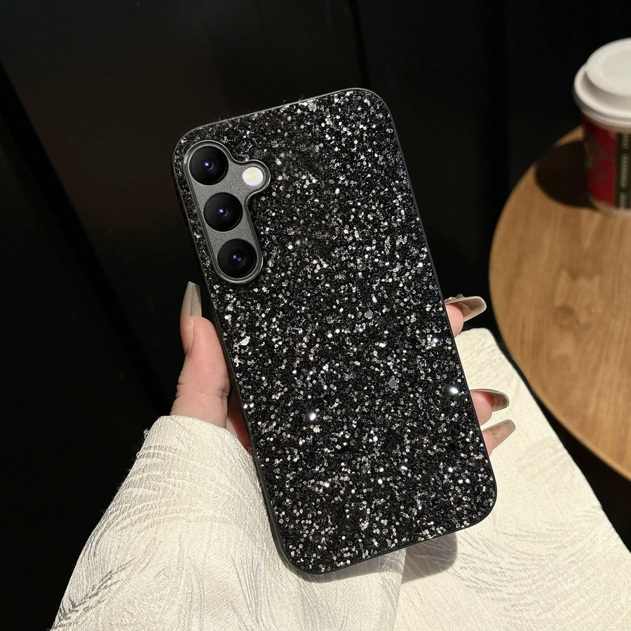 Luxuriöse Soft Shell Handyhülle mit schwarzem Strass-Glitzer für Samsung Galaxy S26 S25 S24 S23 Plus FE Ultra A55 A36 A35 A16 A15 - Bild 5