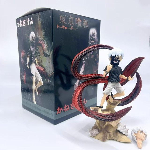 Yiran toy 1 Tokyo Ghoul Kaneki Ken Animationsfigur mit Zentipedes Maske Gesichtswechselbar ab 14 Jahren - Bild 1
