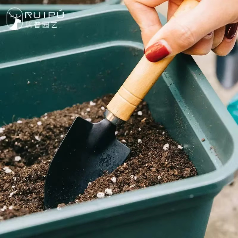 3-teiliges Garten-Handwerkzeug-Set mit Mini-Pflanzschaufeln zum Umtopfen und Graben für Indoor- und Outdoor-Pflanzen - Bild 3
