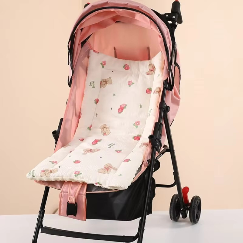 J15U Kinderwagen Kissen in Braun für Auto und Warenkorb als weiche und bequeme Schutzunterlage - Bild 2