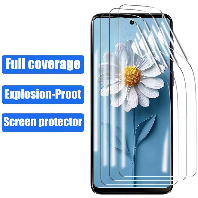 3er Pack HD Hydrogel Displayschutz Folie für Motorola G06 G24 G57 Moto G86 G67 Power 5G G54 5G Power, transparent - Bild 4