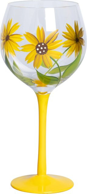 Genialo Weinglas Sonnenblume, transparent/gelb, 500 ml - Bild 1
