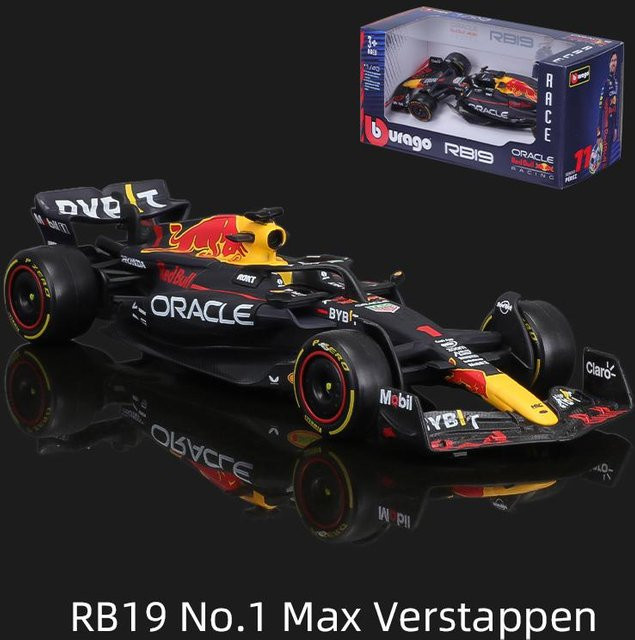 Bburago Red Bull Racing Verstappen F1 Legierungsauto, 1:43, Schwarz, ab 14 Jahren - Bild 1