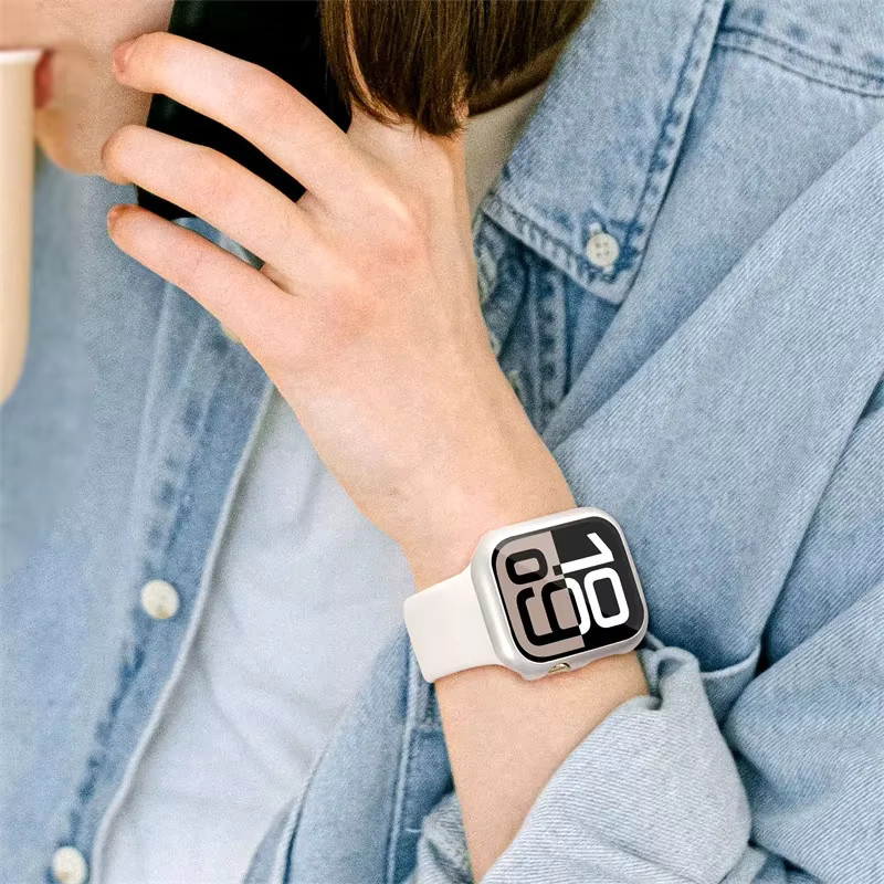Displayschutzfolie für Apple Watch Serie 11 10, gehärtetes Glas, matt, 42 mm, 46 mm - Bild 5