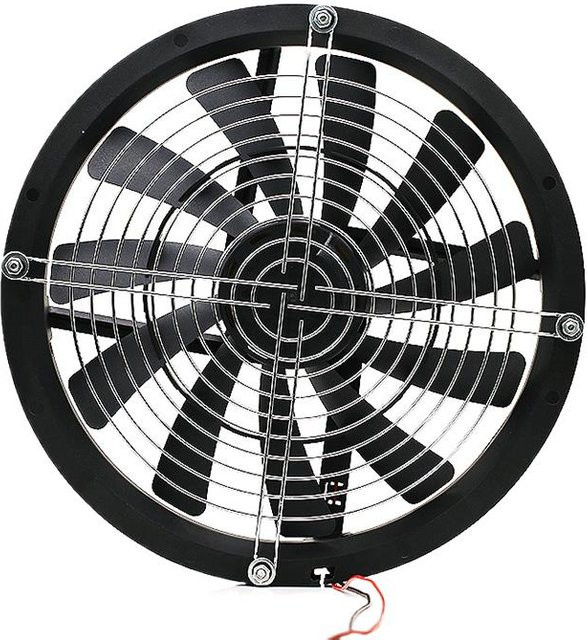 SXDOOL Axiallüfter Schwarz, 250mm Lüfter mit hohem Luftdurchsatz, 1200 U/min, 12V DC, Molex 4D Anschluss, für PC, Server und Raumbelüftung - Bild 1