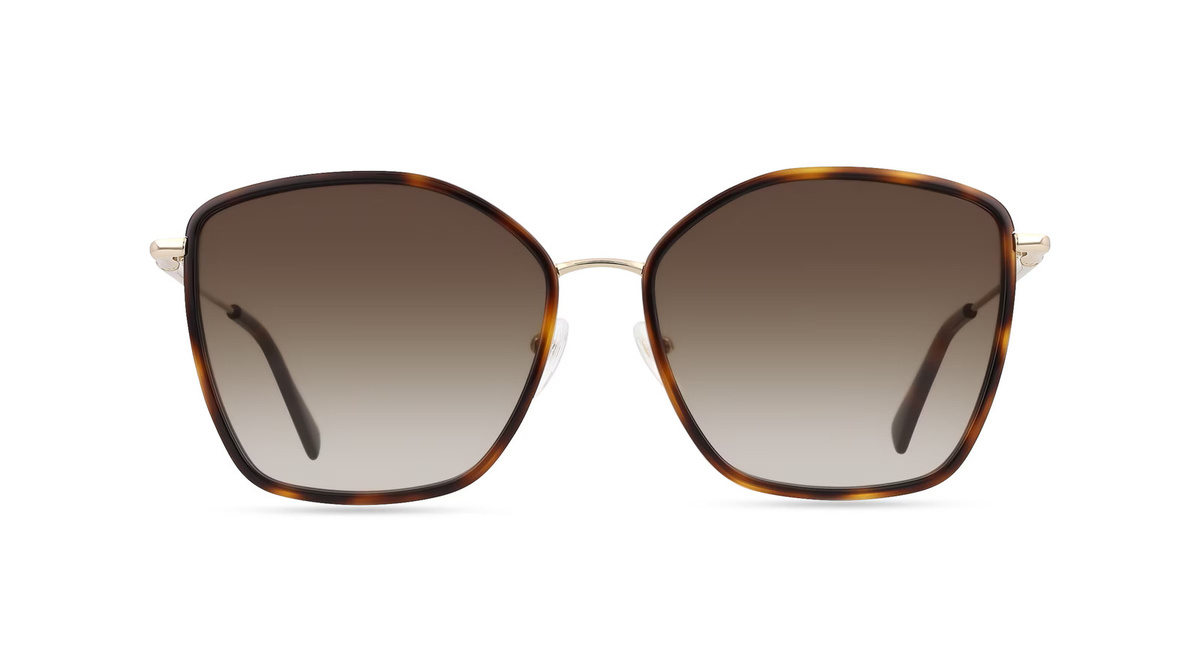 Longchamp LO685S Sonnenbrille Butterfly, Vollrand, Metall, Unisex, braun - Bild 1