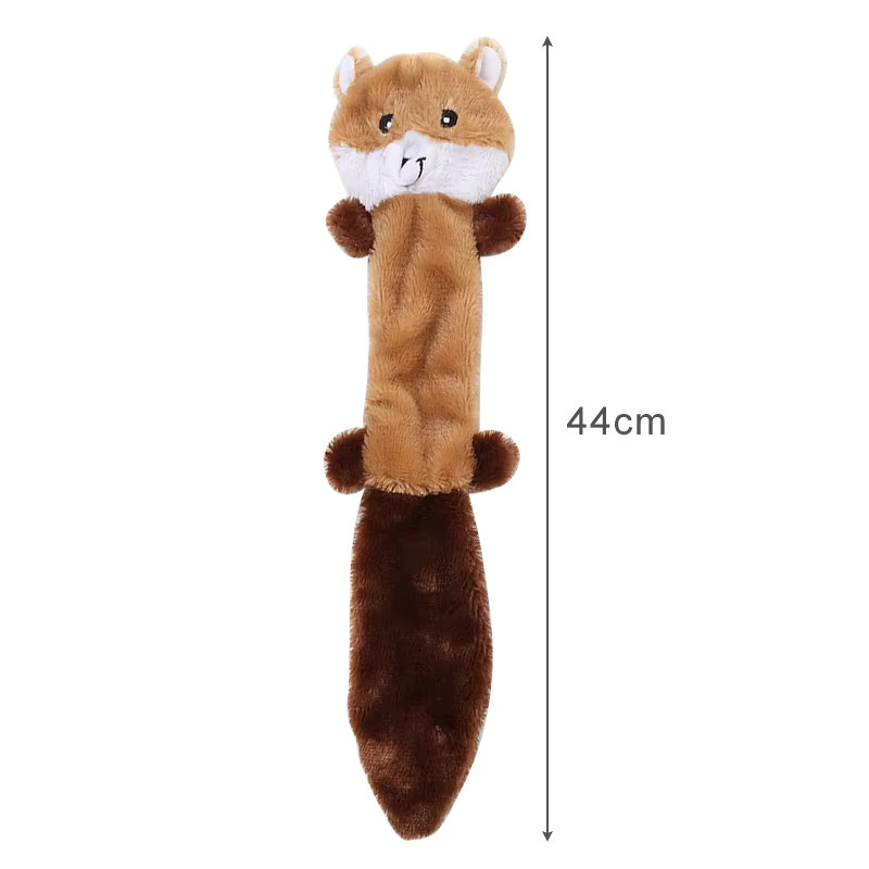 pawstrip Plüsch-Hundespielzeug, interaktives Tierförmiges Quietschspielzeug, bissresistentes Haustierspielzeug - Bild 4