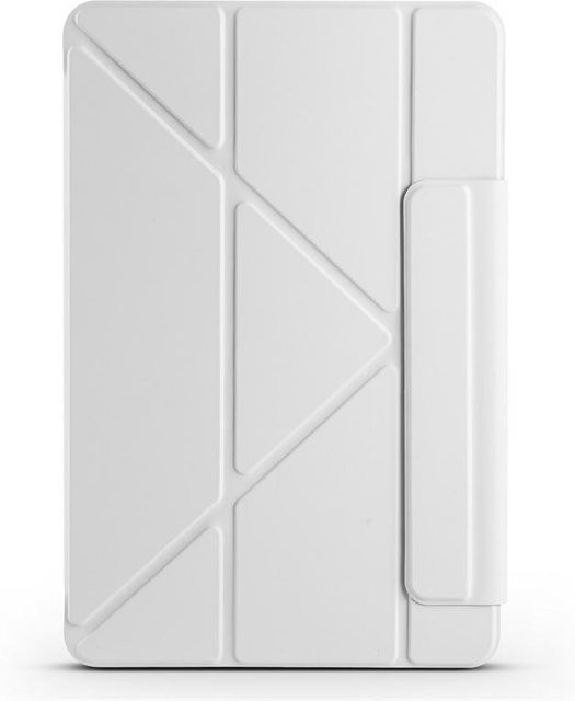 Smart Fold Schutzhülle für Huawei MatePad 11.5 (2025) aus Leder und Acryl mit magnetischer Rückseite in Weiß - Bild 1