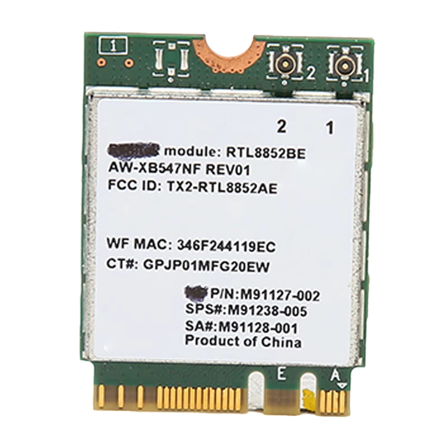 YOUTHINK RTL8852BE M.2 NVMe Netzwerkkarte mit Dualband Wi-Fi 2,4 GHz und 5 GHz, 1800 Mbit/s und Bluetooth 5.2 für deinen PC, Grün - Bild 3