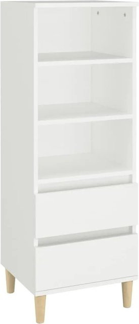 vidaXL Highboard Weiß aus Holzwerkstoff, B/T/H: 40 x 36 x 110 cm - Bild 1