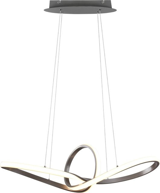 LED-Pendelleuchte Sansa von Reality by Trio in Nickel matt mit 28W und dimmbarer Lichtleistung von 3200 Lumen - Bild 1