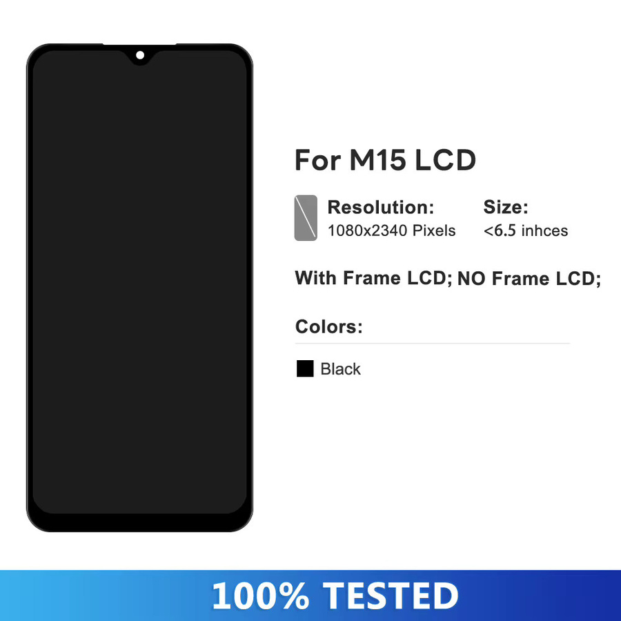 Samsung M15 SM-M156B LCD-Display Touchscreen Digitizer Panel Montage-Teile in Schwarz - Bild 2