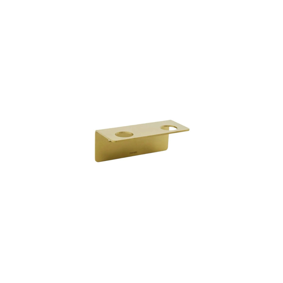 Meraki Wandhalterung für 2 Flaschen aus Metall in Gold - Bild 1