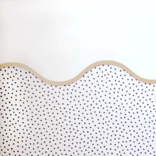 12 Stück Wellenförmige Wandverkleidung aus unbehandeltem Holz in Beige für deine DIY-Projekte - Bild 1