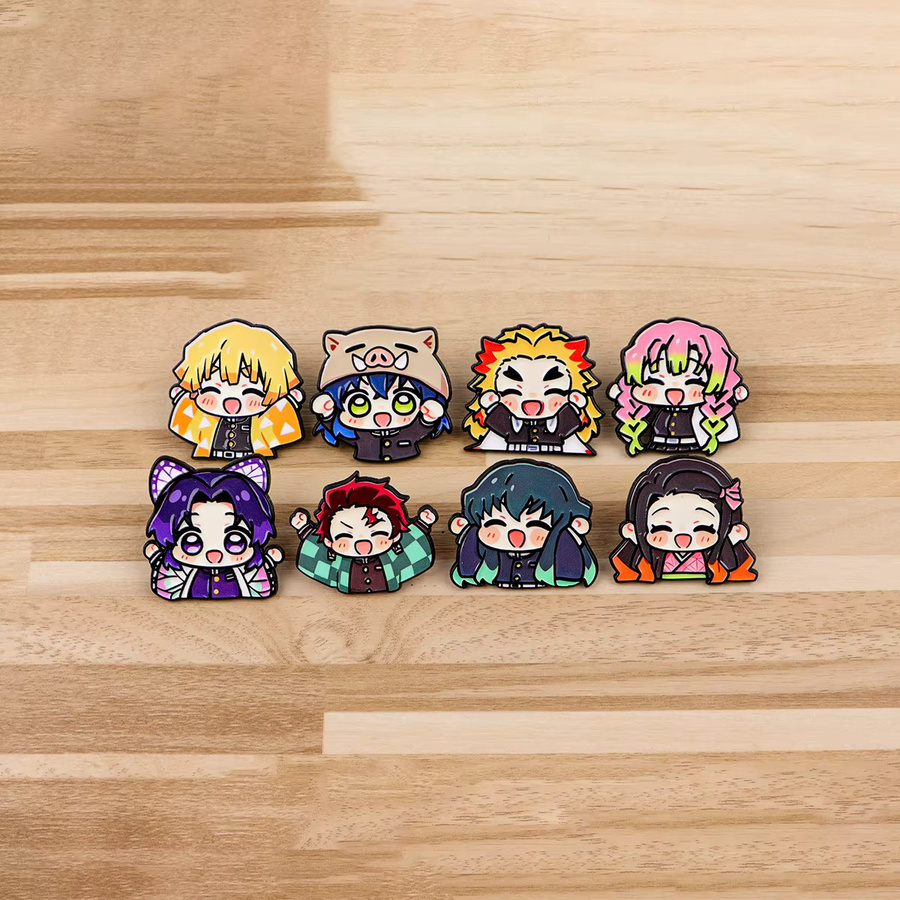 Bandai Anime-Figur Emaille-Pin Chibi Manga Brosche, Anstecknadeln, Abzeichen - Bild 2