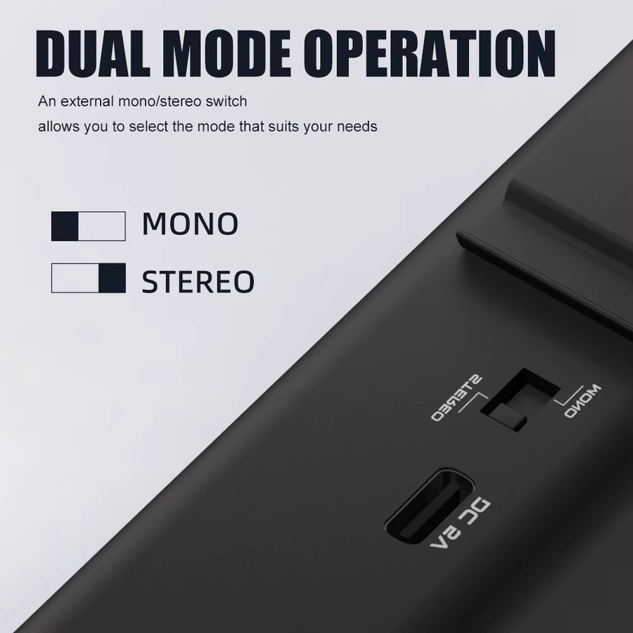 G-MARK P3 In-Ear-Monitor-Verstärker mit Metallgehäuse und Lithium-Akku in Schwarz, tragbarer Kopfhörerverstärker für Stereo und Mono - Bild 3