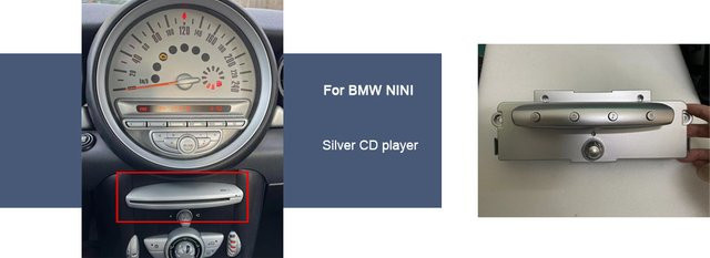 BMW Mini CD-Player in Silber - Bild 1